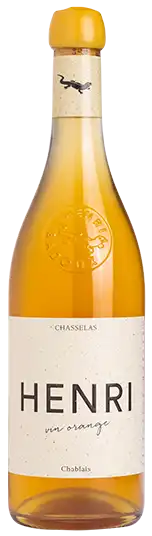 Bouteille de vin blanc Henri Orange, de la Maison Henri Badoux à Aigle.