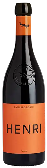 Bouteille vin rouge Henri Ramarro Rosso de la Maison Henri Badoux à Aigle.