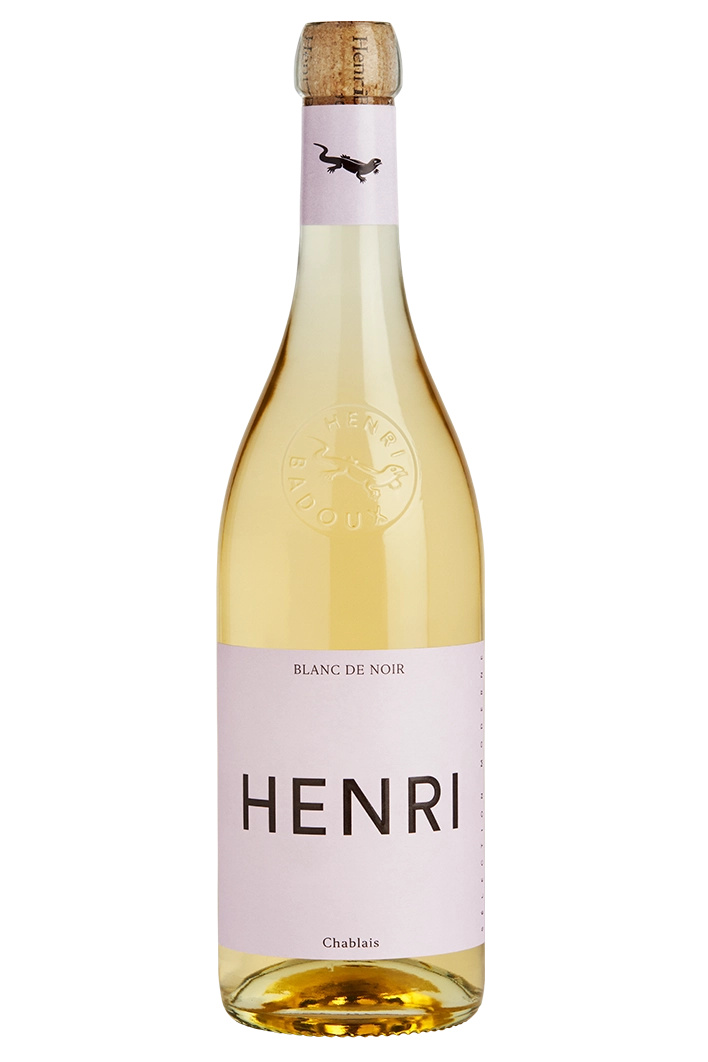 Bouteille de vin rosé suisse Henri Blanc de Noir, de la Maison Badoux à Aigle.