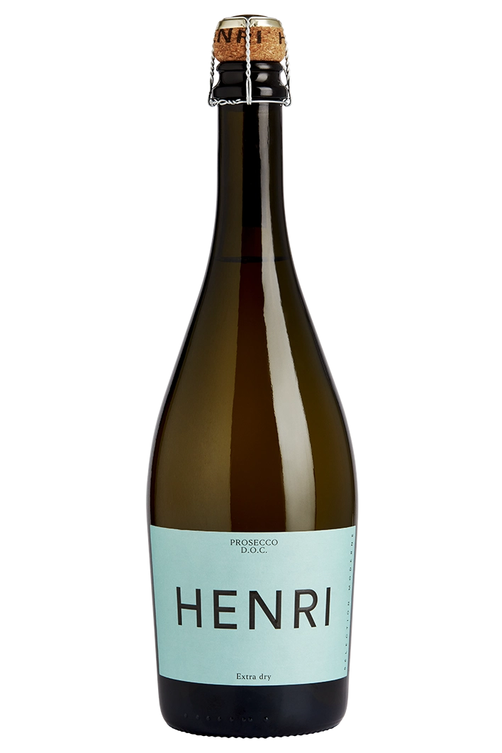 Bouteille de vin mousseux brut Henri Prosecco, de la Maison Badoux à Aigle.