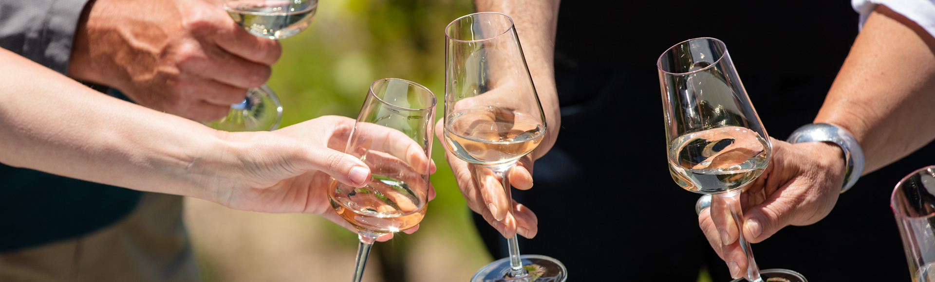 Verres de vin, de la Maison Henri Badoux à Aigle qui font santé